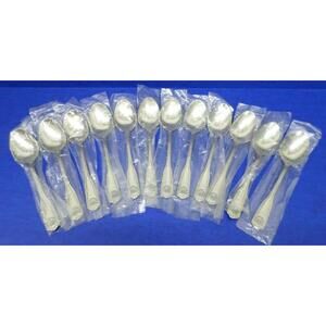 12 - Excel EXF18 Shell Glossy Stainless KOREA Flatware 7 1/4" SOUP SPOONS - New!